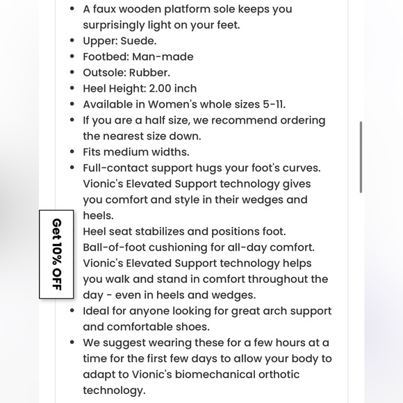 VIONIC ⭐️ KACIE orthotic support clog - Picture 11 of 12